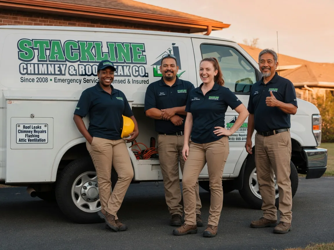 Chimney flashing repair company in Morrisonville, IL